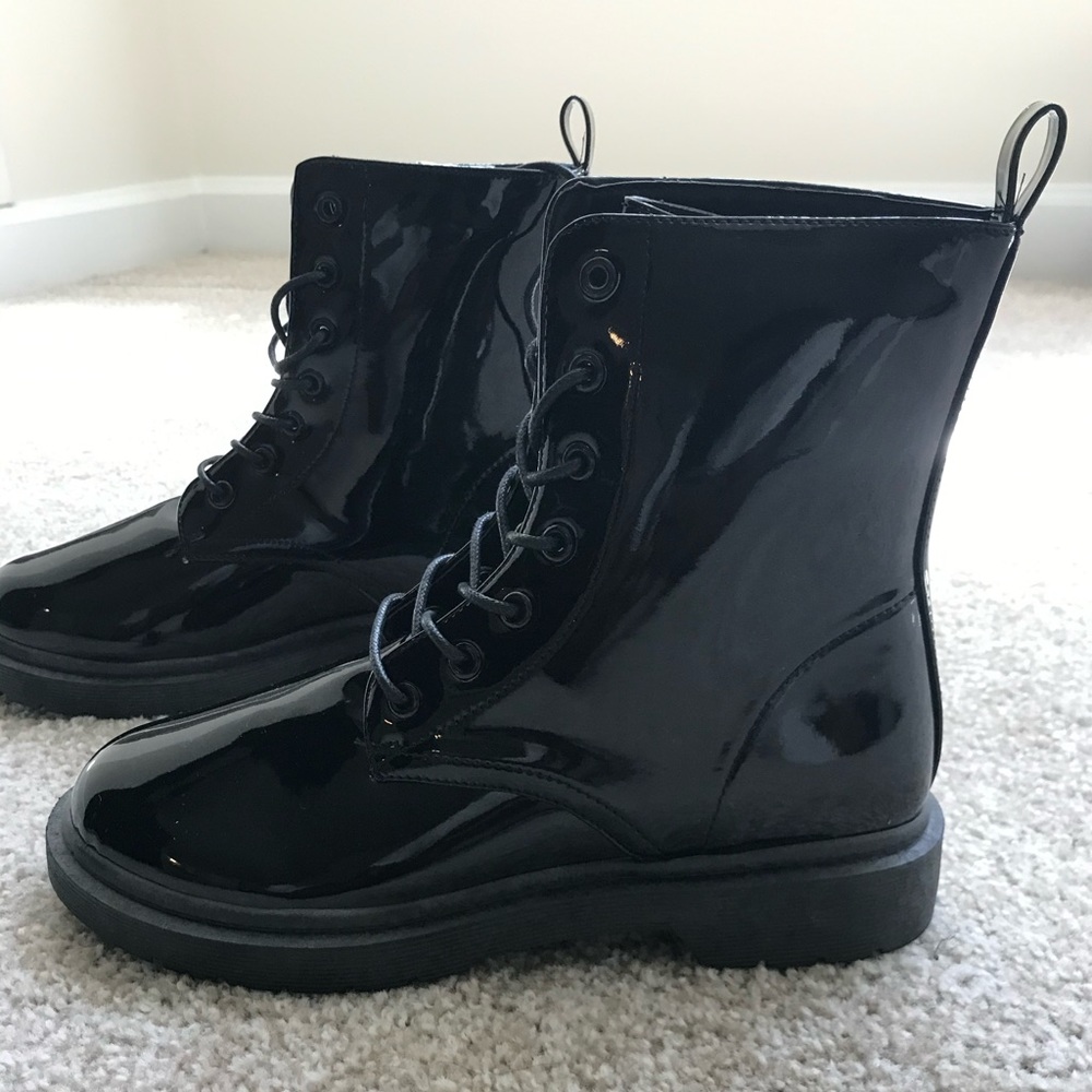 Wild Diva Ankle High Lace Up Boots
